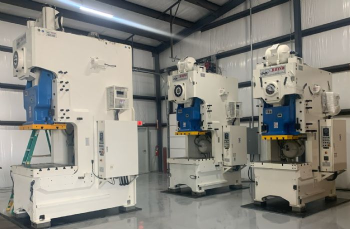 New Gap-Frame Presses delivered to Tennessee showroom.