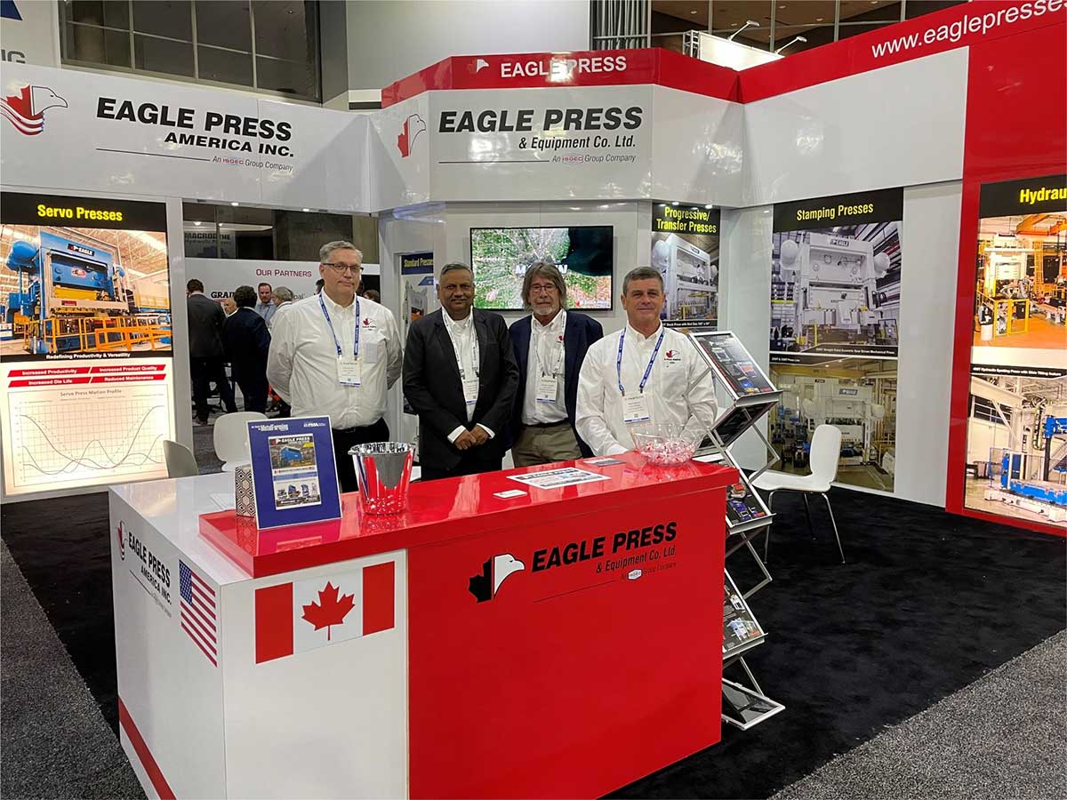 Eagle Press Representatives at FABTECH 2022 in Atlanta Georgia.