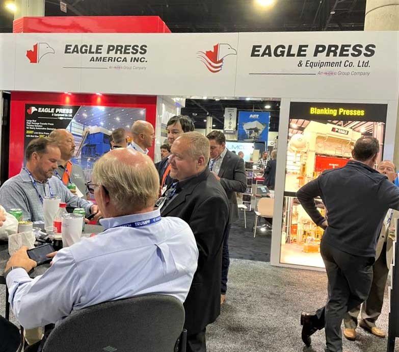 Eagle Press representatives at FABTECH 2022