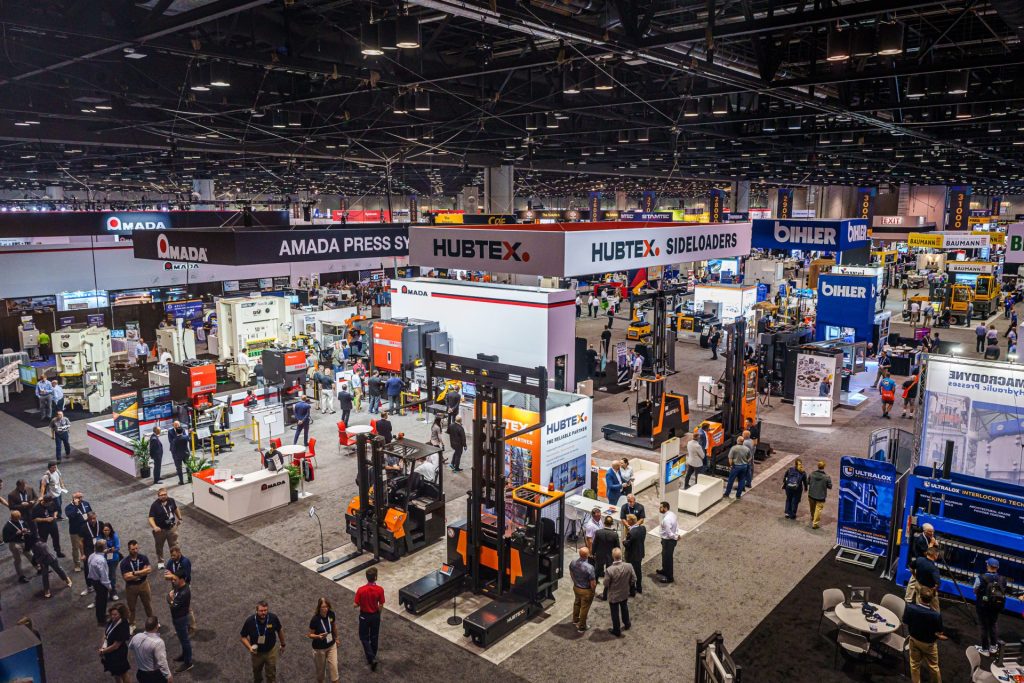 Fabtech Chicago metal-forming expo floor 